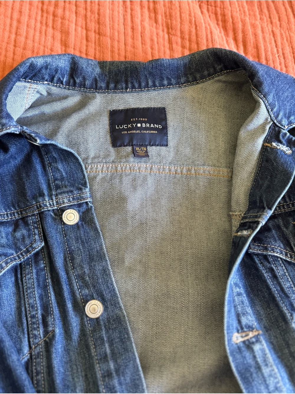 Lucky Brand Blue Denim Jacket - Button Front